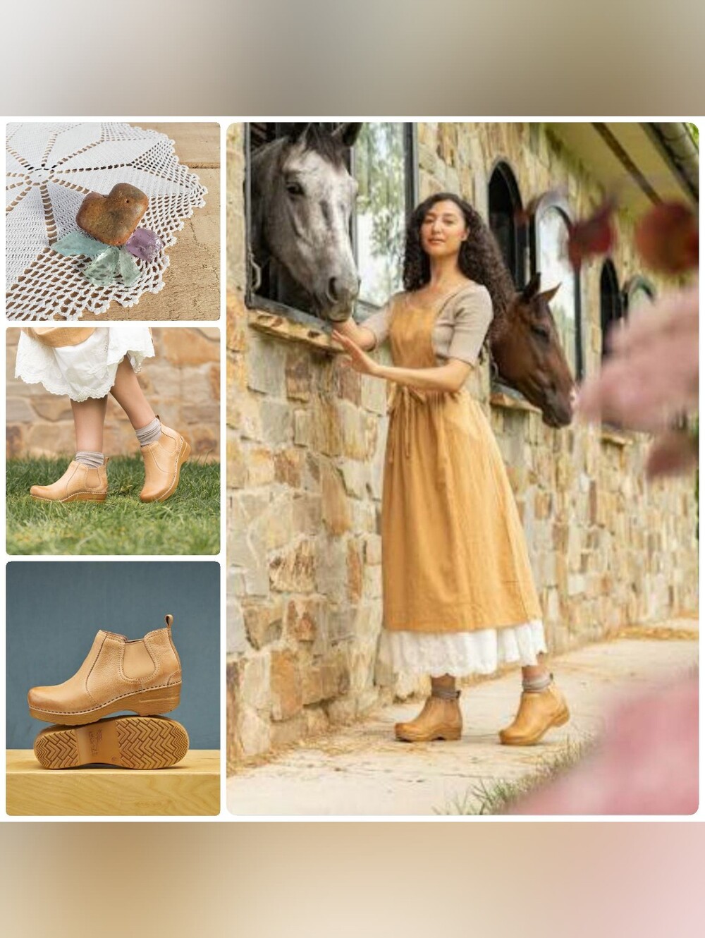 🌻for Sarah🌻Dansko FRANKIE Honey Pro Clog Booties Chelsea Ankle Boho Cottage 37